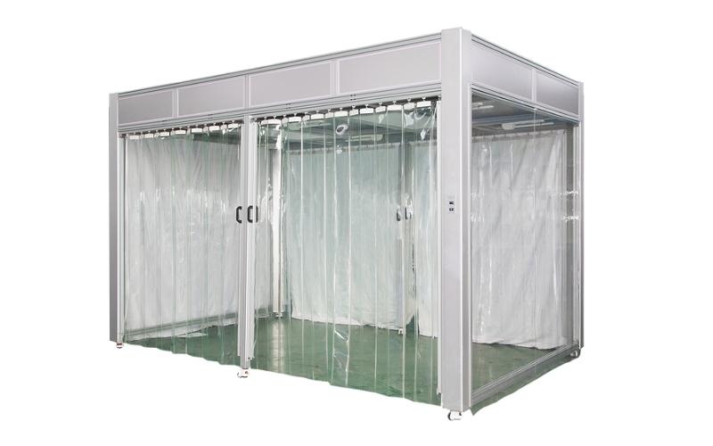 工業潔淨環境中使用的清潔展位設備示意