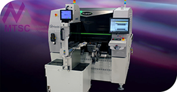 Thiết bị đóng gói linh kiện trong dây chuyền sản xuất điện tử