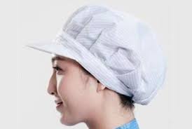 潔淨室作業用帽款與穿戴防護用品示意