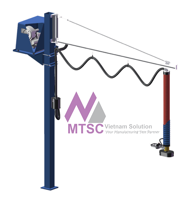 Thiết bị nâng hạ hút chân không dùng để xử lý thùng hàng và kiện đóng gói