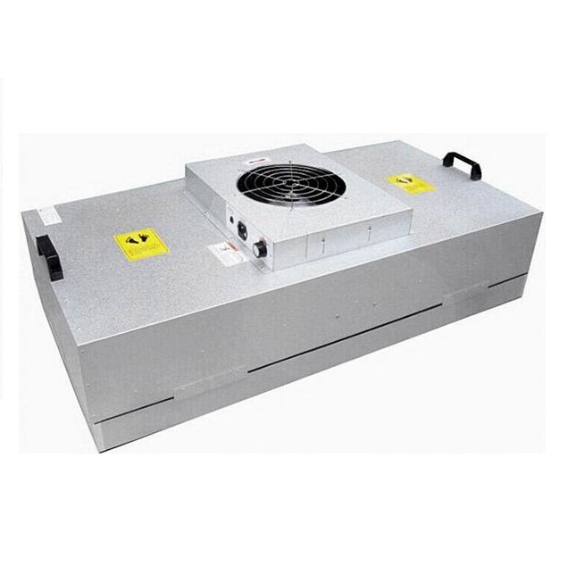 潔淨室用風機過濾裝置示意