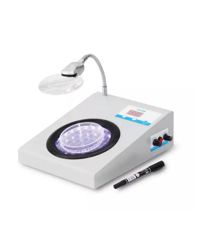 Thiết bị đếm khuẩn lạc dùng cho đĩa petri trong phòng thí nghiệm vi sinh